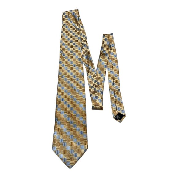 Vintage Croft & Barrow Men's Necktie – Geometric Pattern - Picture 1 of 3